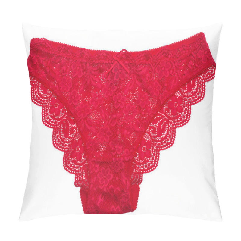 Personality  Female Red Lace Panties Pillow Covers