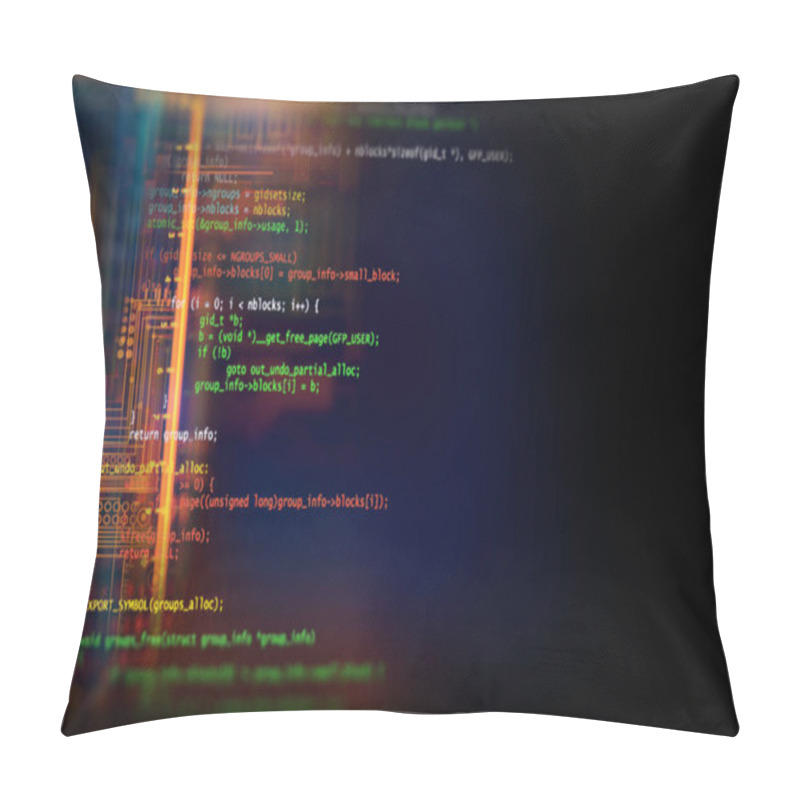 Personality  Futuristic  Circuit Board Abstract Background 3d Illustratio Pillow Covers