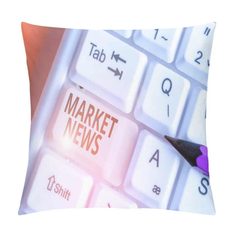 Personality  Word Writing Text Market News. Business Concept For Commercial Notice Trade Report Market Update Corporate Insight. Pillow Covers