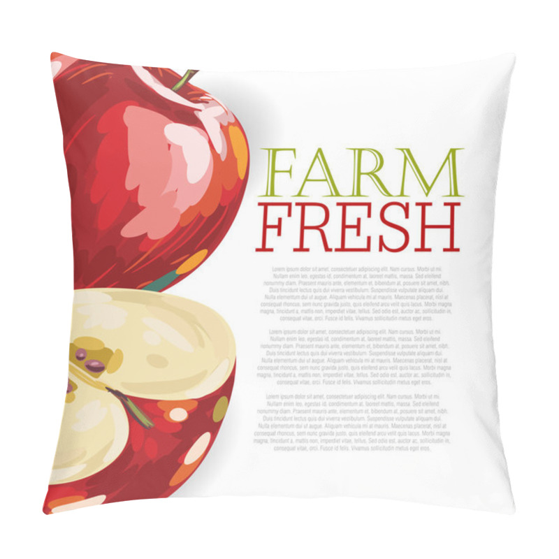 Personality  Sketchy Menu Design With Apple Pillow Covers