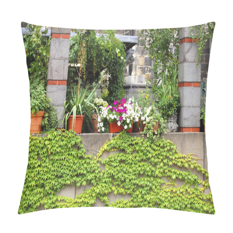 Personality  Balcony Ful With Flower Pillow Covers