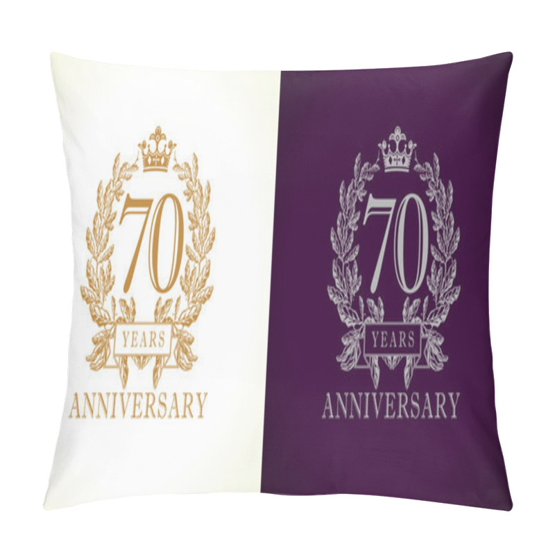 Personality  70 Anniversary Luxury Logo Pillow Covers