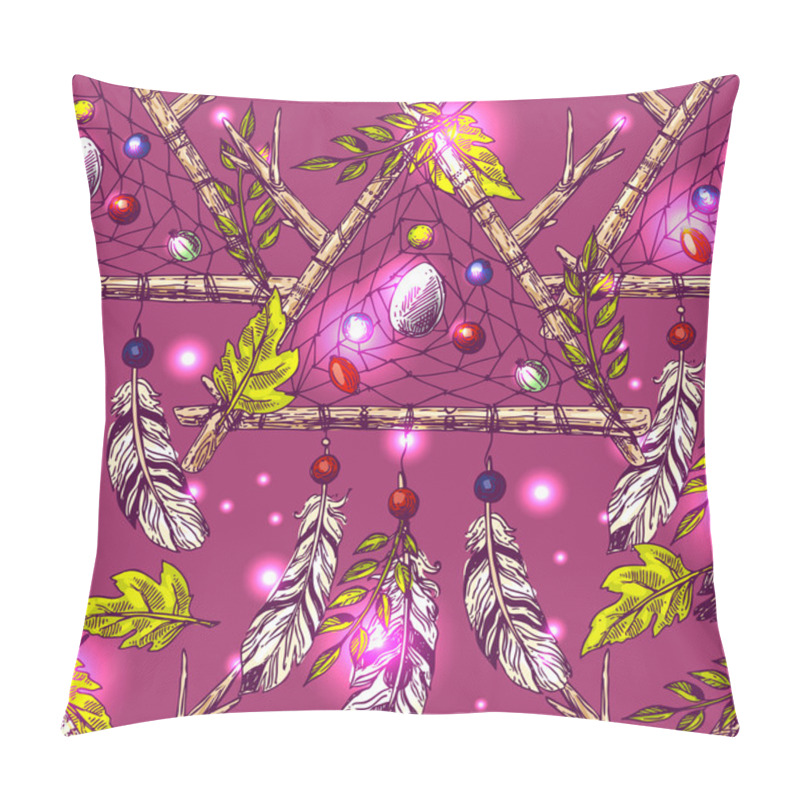 Personality  Illustration Of Dreamcatcher Pillow Covers