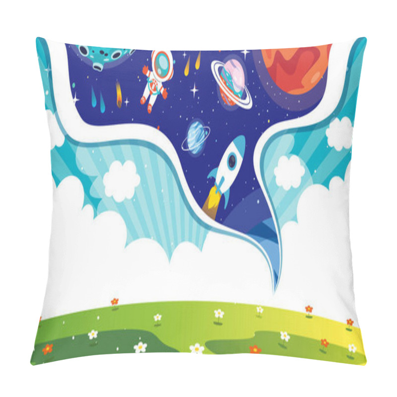 Personality  Abstract Concept Of Day And Night Pillow Covers