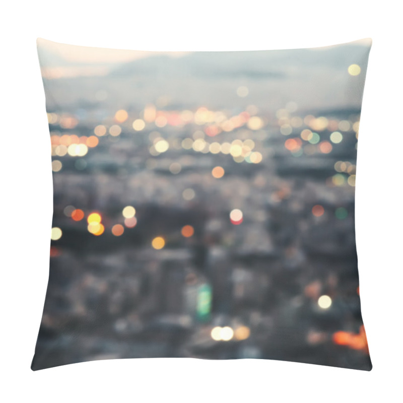 Personality  City At Night,bokeh Background. Pillow Covers