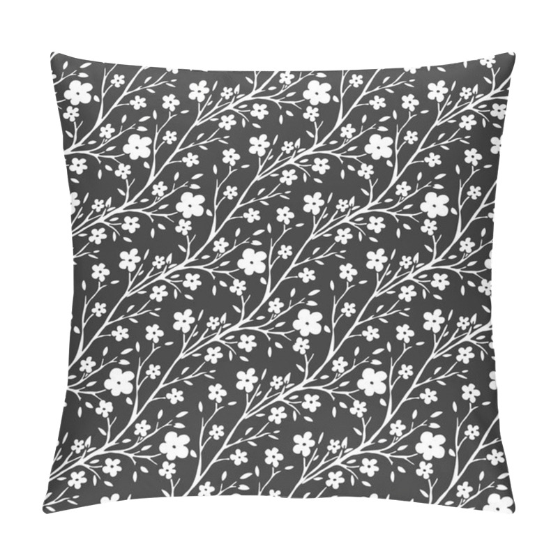 Personality  Vector Black And White Flowers Pattern  Pillow Covers