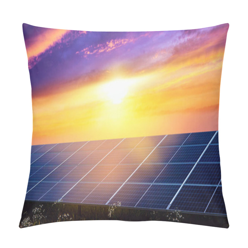 Personality  Panels Of Solar Batteries. Panels Of Solar Batteries. Modern Panels Of Solar Batteries. Solar Energy .  Efficiency Of Use Of Energy, Environmentally Safe Renewable Energy .  Pillow Covers