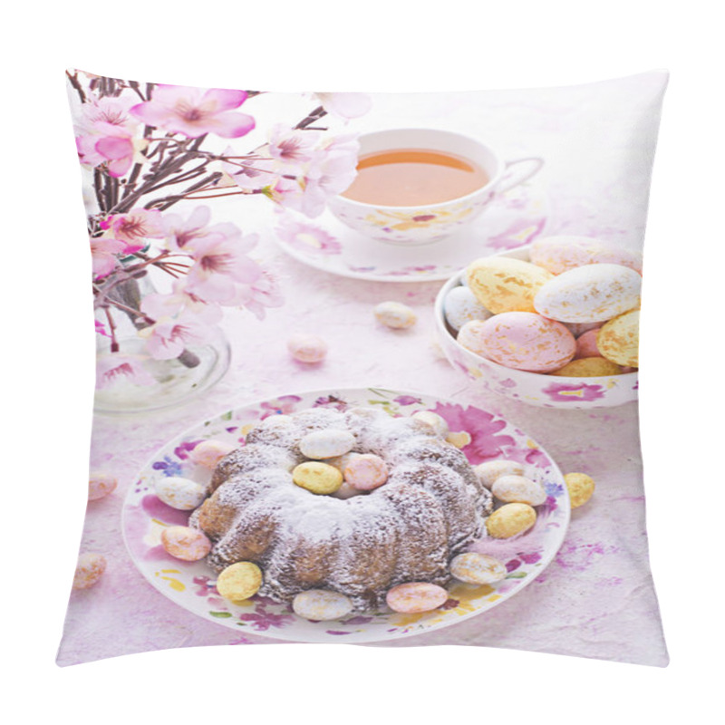 Personality  Easter Cake And Easter Eggs Pillow Covers