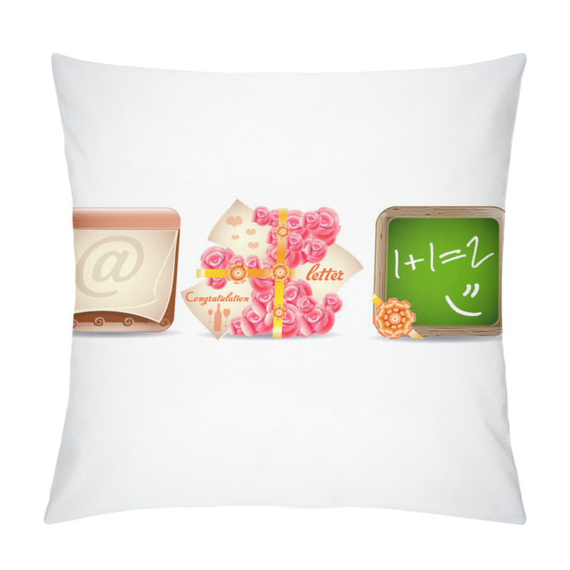 Personality  Phone Menu Icons, Vector Illustration Pillow Covers