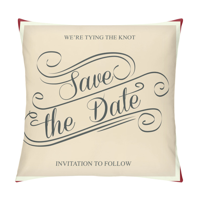 Personality  Save The Date Pillow Covers