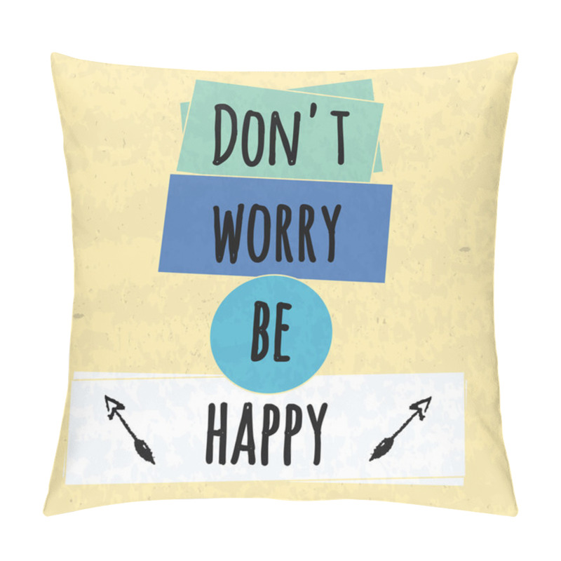 Personality  Colorful Typographic Motivational Poster To Raise Faith In Yourself And Your Strength. The Series Of Business Concepts On A Textured Background Of Anxiety And Happiness. Vector Pillow Covers