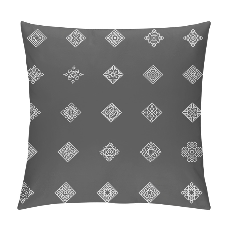 Personality  Geometric Icons Set Pillow Covers