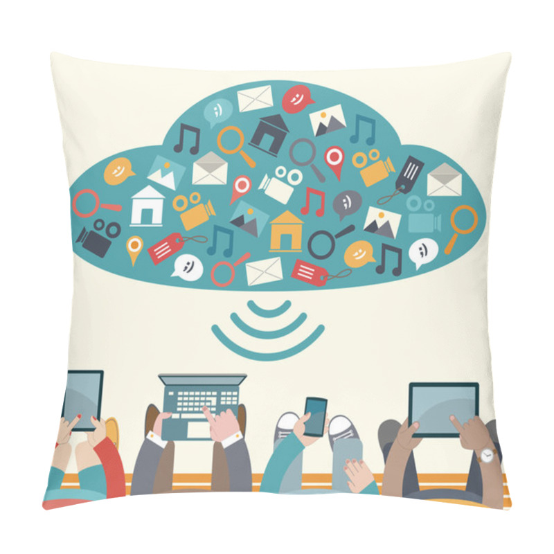 Personality  Using Mobile Devices Pillow Covers