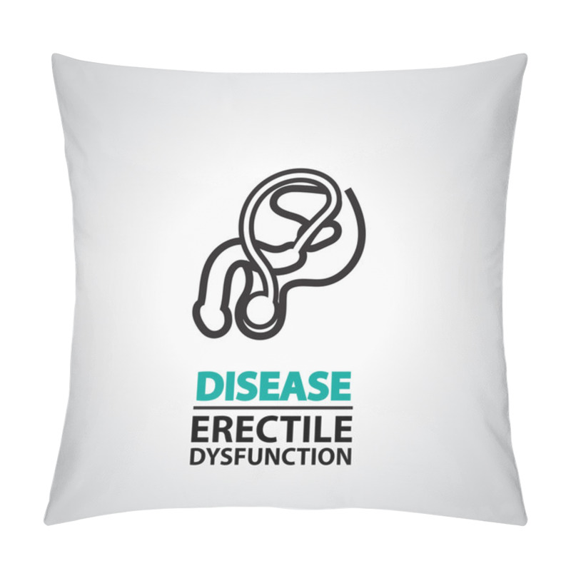 Personality  Erectile Dysfunction,Penis Icons And Symbol Pillow Covers