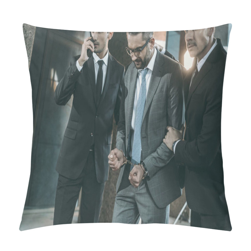 Personality  Security Guards Going With Male Suspect Pillow Covers