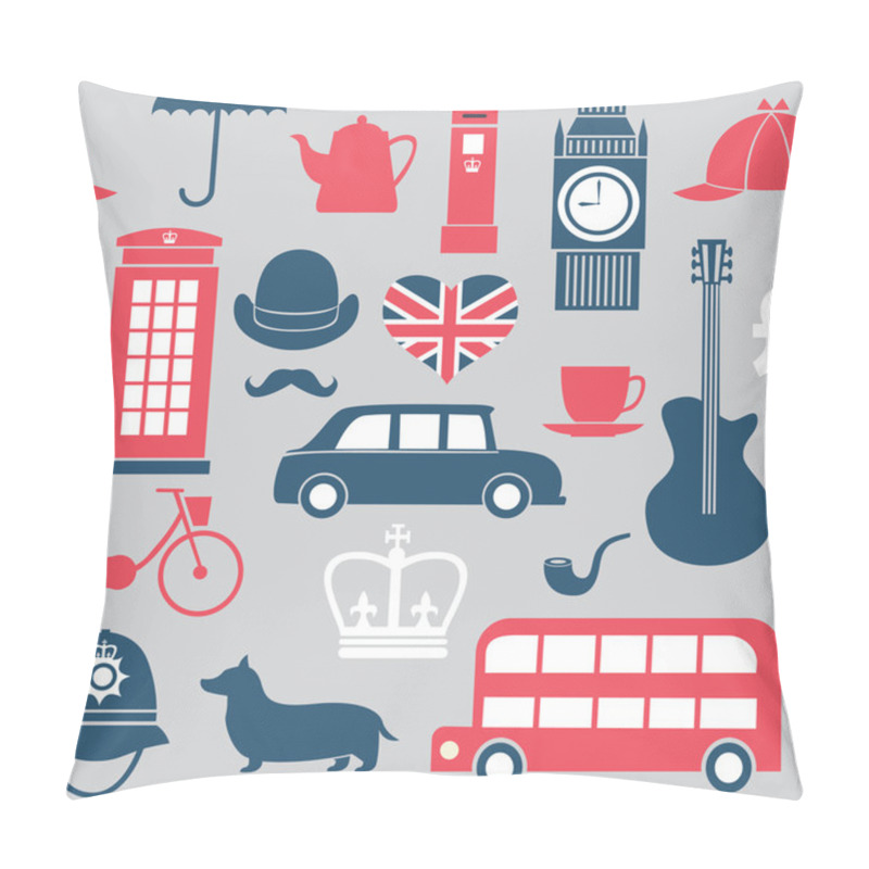 Personality  Great Britain Symbols Pillow Covers