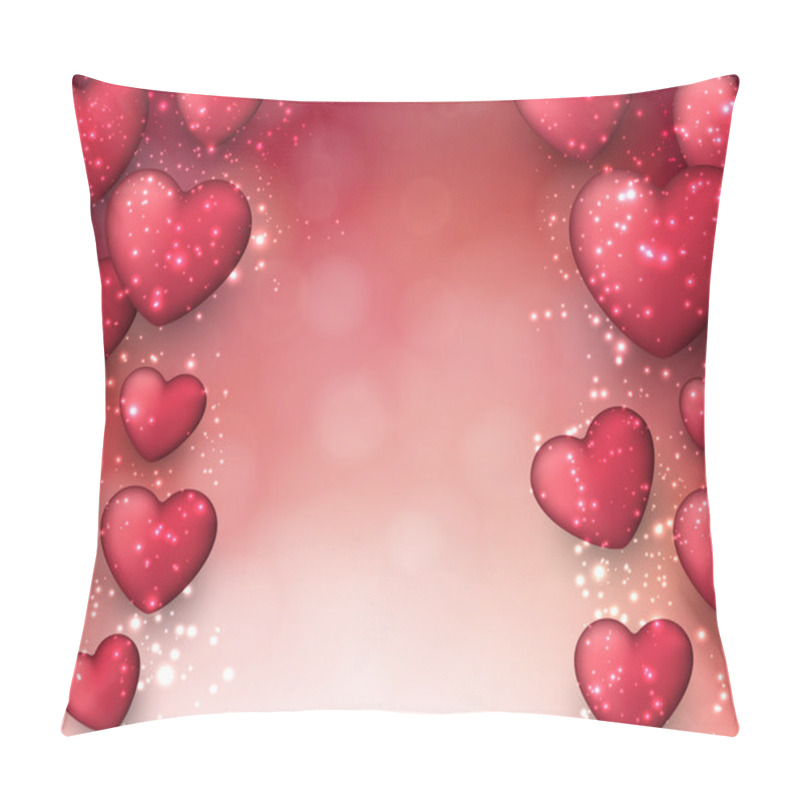 Personality  Valentine's Pink Background. Pillow Covers