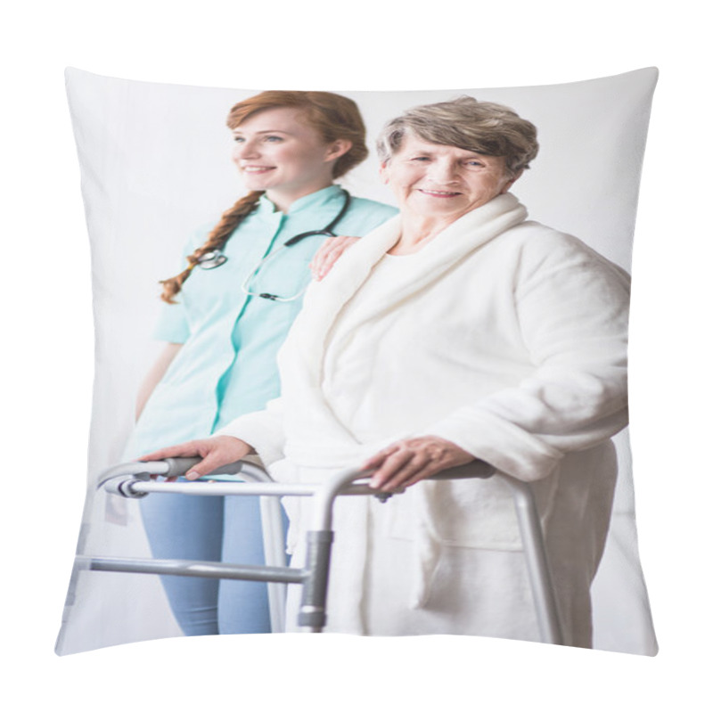 Personality  Woman With Walking Zimmer Pillow Covers