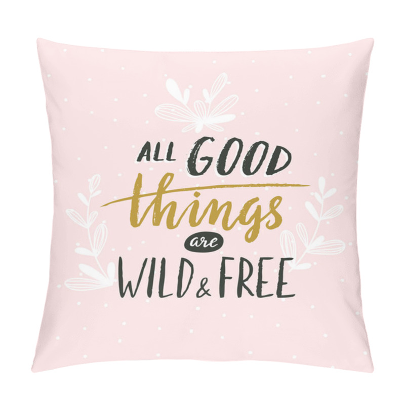 Personality  Hand Lettered Inspirational Quote Pillow Covers