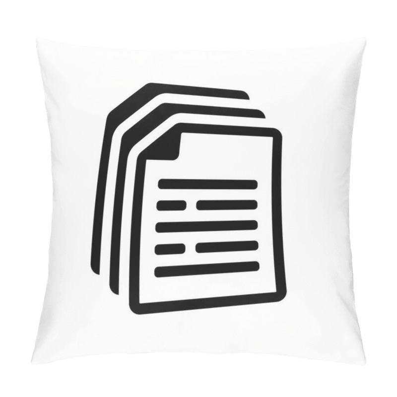 Personality  Documents Icon. Trendy Documents Logo Concept On White Background From User Interface And Web Navigation Collection. Suitable For Use On Web Apps, Mobile Apps And Print Media. Pillow Covers