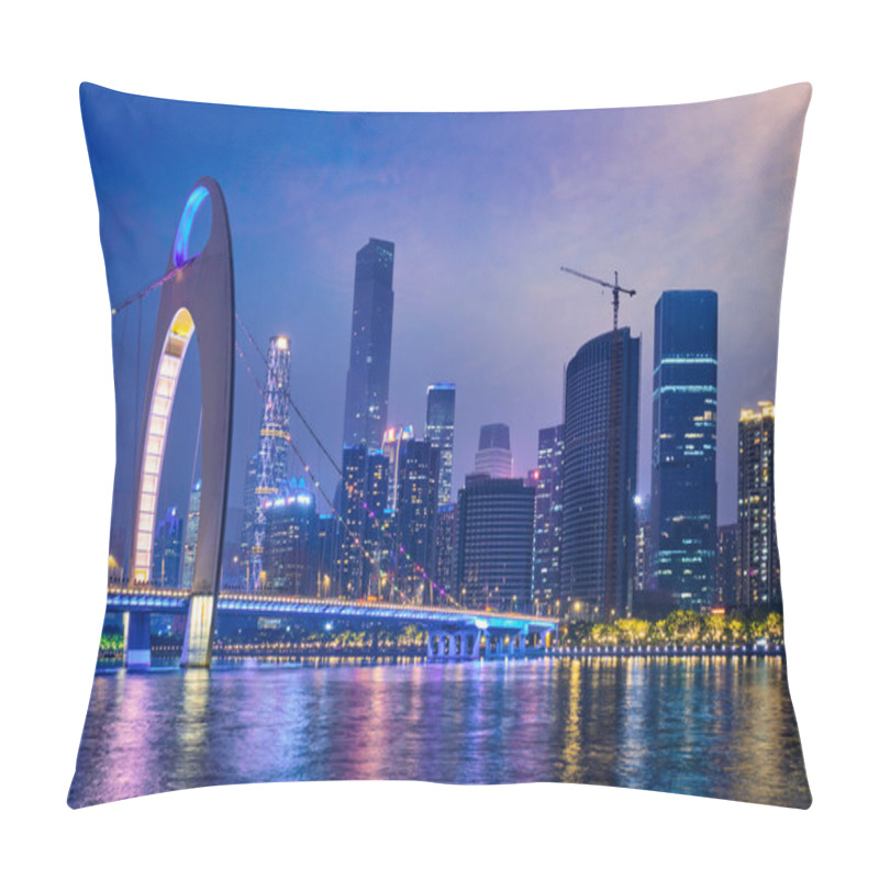 Personality  Guangzhou Skyline. Guangzhou, China Pillow Covers