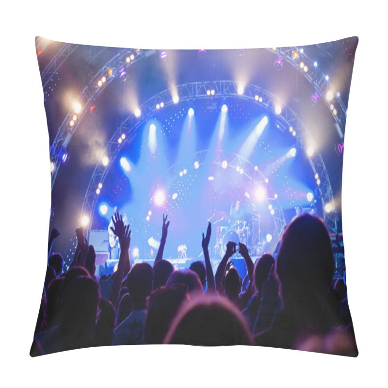 Personality  Crowd Of Fans At A Concert Pillow Covers