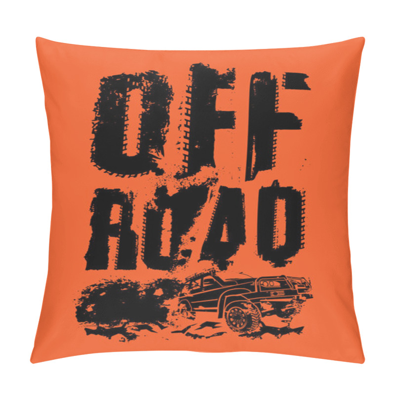 Personality  Off-Road Dust Lettering 2-02 Pillow Covers