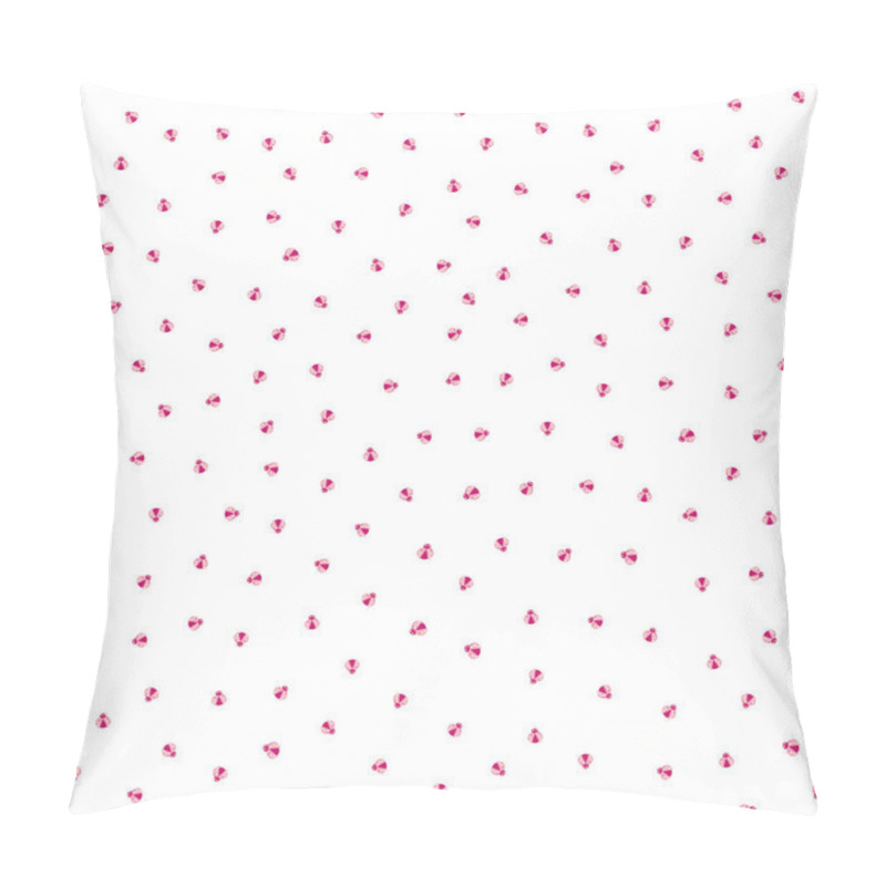 Personality  Cute Pink Ladybugs Seamless Vector Pattern Background. Kawaii Carton Ladybird Characters On Polka Dot Backdrop. Scattered All Over Print For Summer, Baby, Girls. Ladybug Motif For Packaging. Pillow Covers