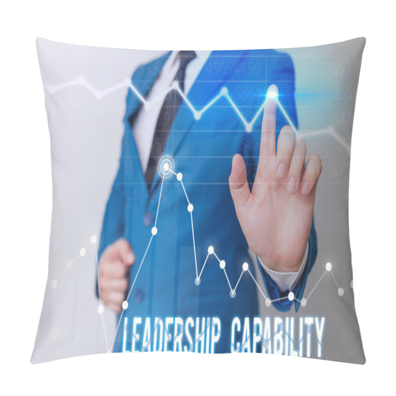 Personality  Word Writing Text Leadership Capability. Business Concept For What A Leader Can Build Capacity To Lead Effectively. Pillow Covers