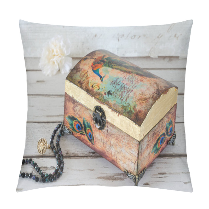 Personality  Decoupaged Jeqwellery Box Pillow Covers