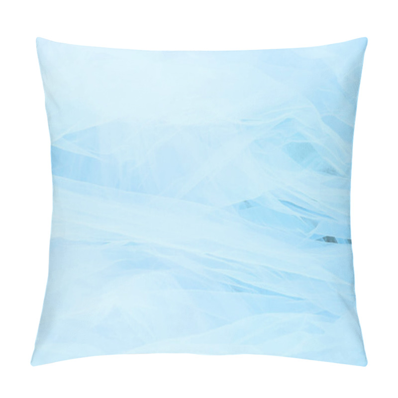 Personality  Abstract Soft Chiffon Blue Fatin Texture Background Pillow Covers