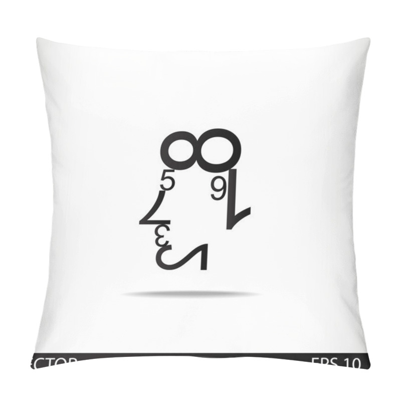 Personality  Human Face Of The Data Figures Pillow Covers