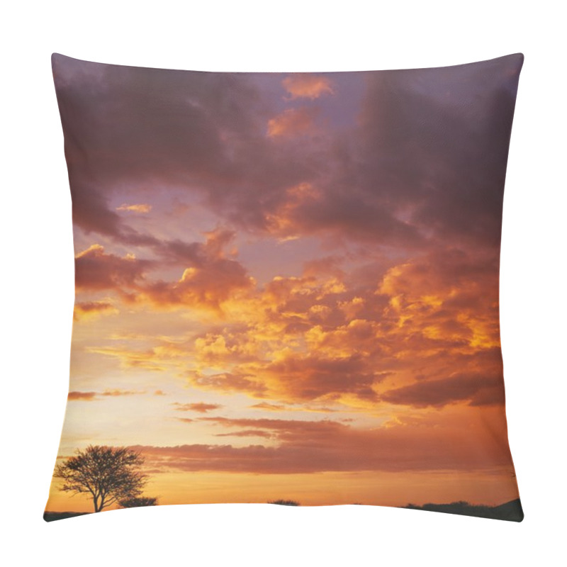 Personality  Blue Sky In Sunset Pillow Covers