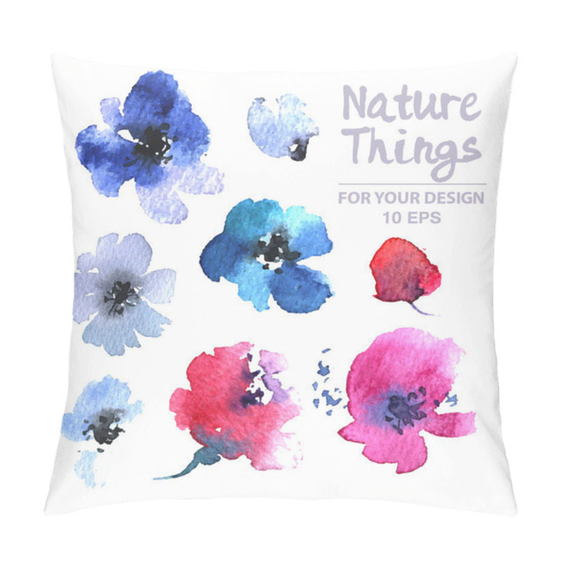 Personality  Floral Collection Of Painted Flowers Pillow Covers