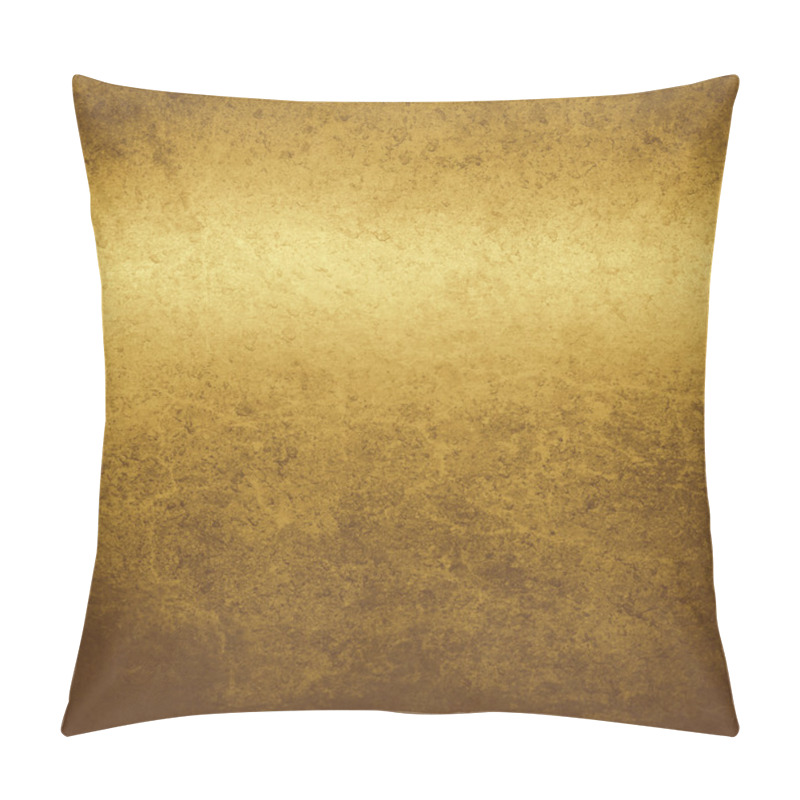 Personality  Gold Background Old Metal Texture Pillow Covers