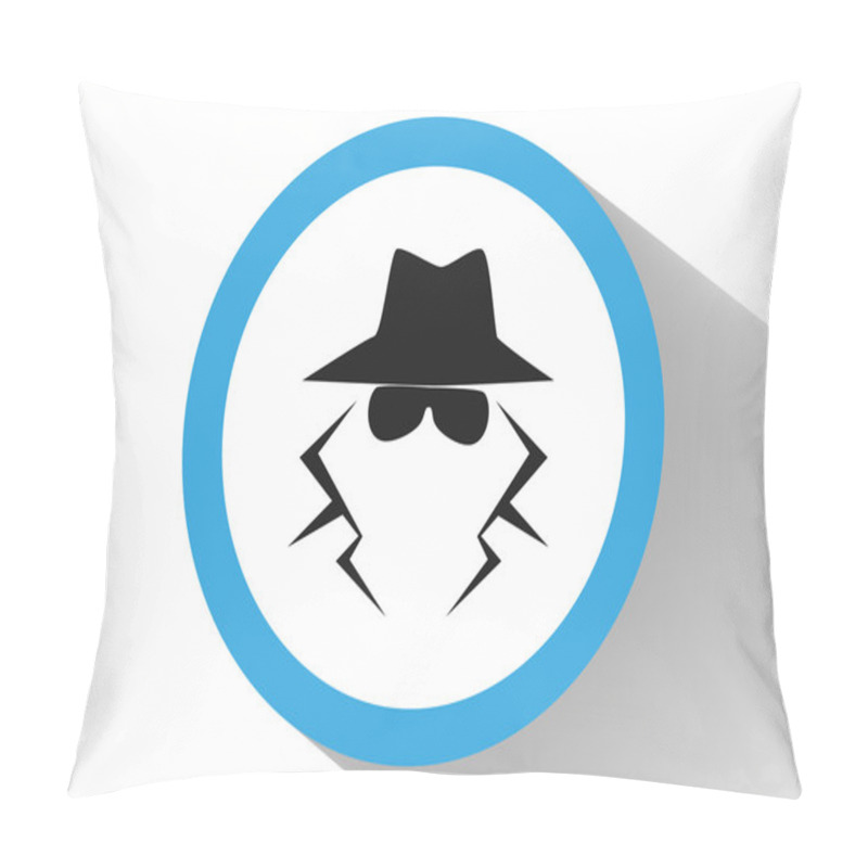 Personality  Anonymous Spy Agent Icon Pillow Covers