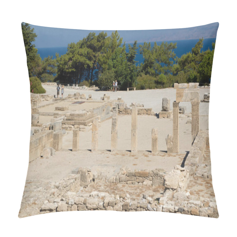 Personality  Ancient Ruins Of Kamiros,  Rhodes Grecee Pillow Covers