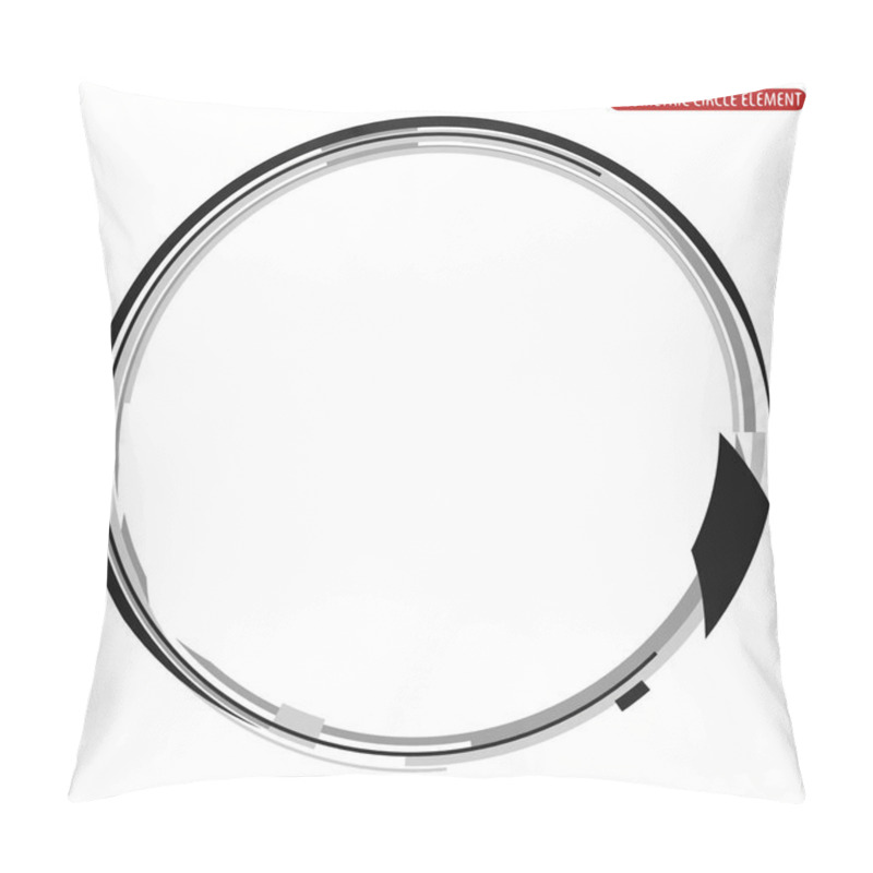 Personality  Abstract Monochrome Of Circle Shape Pillow Covers