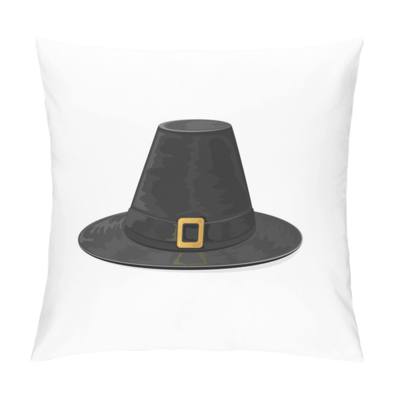 Personality  Black Pilgrim Hat Pillow Covers