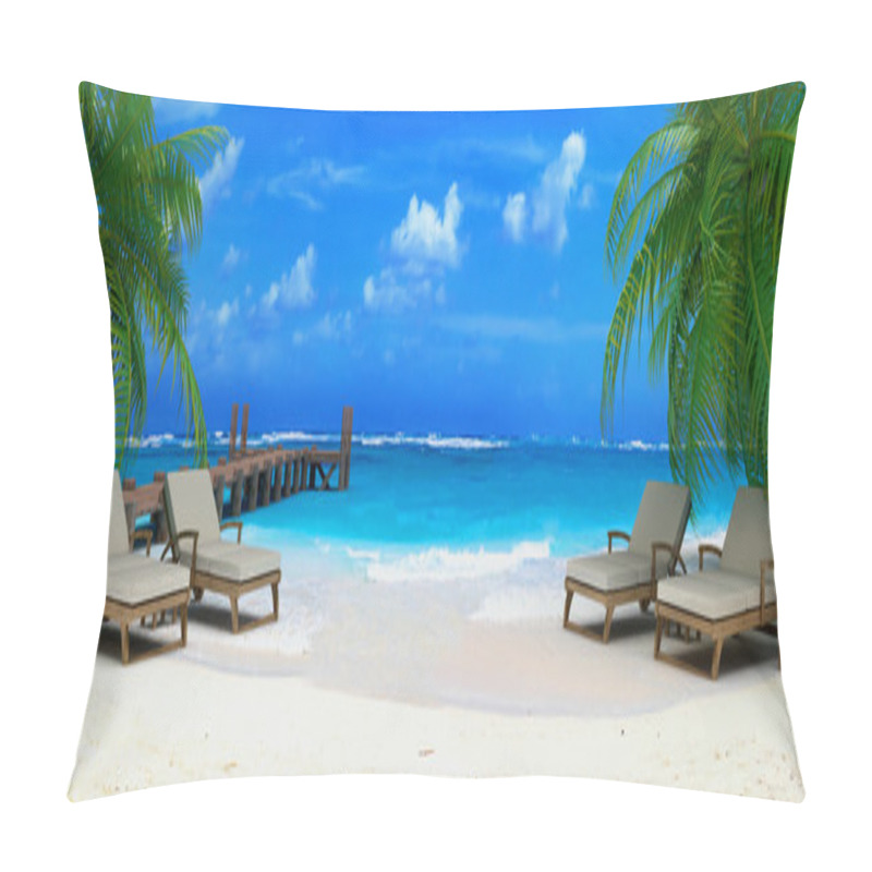 Personality  Beach Resort Pillow Covers