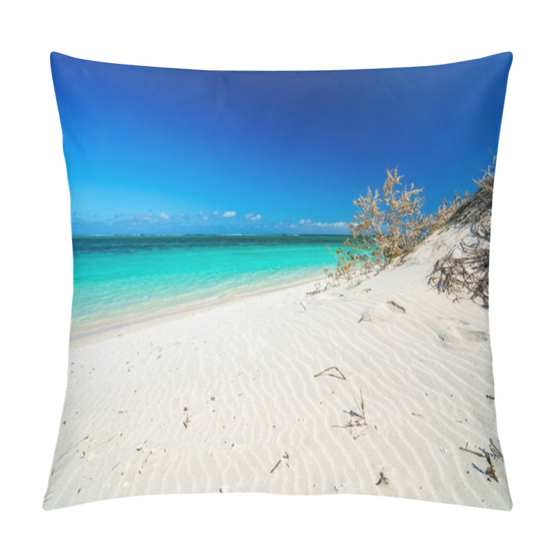 Personality  White Sand And Turquoise Water On The Beach Of Turquoise Bay, Cape Range, Western Australia Pillow Covers