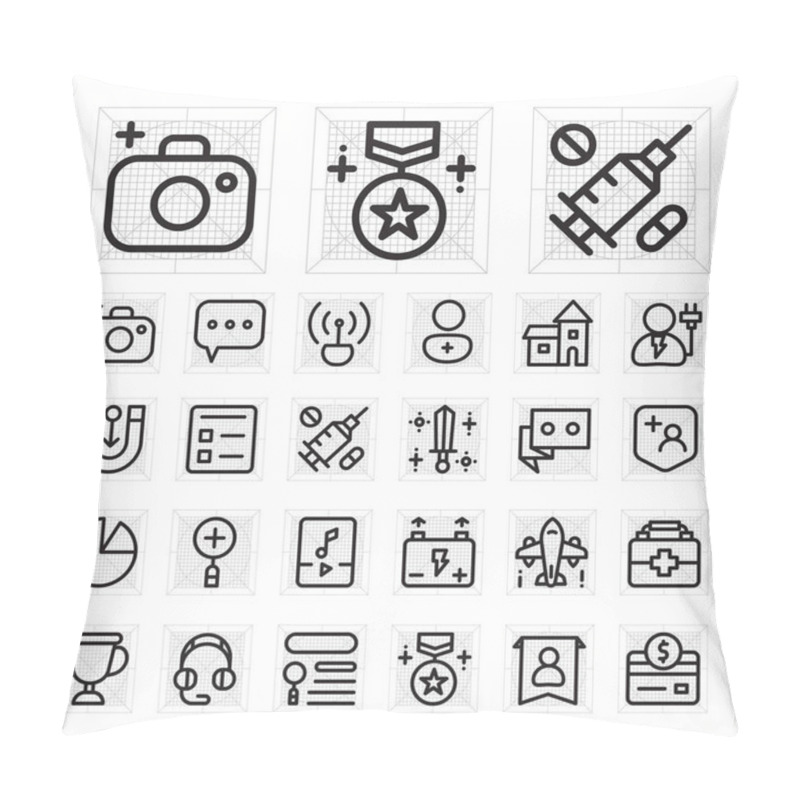 Personality  Online Shopping, E-commerce Icon Vector Pillow Covers