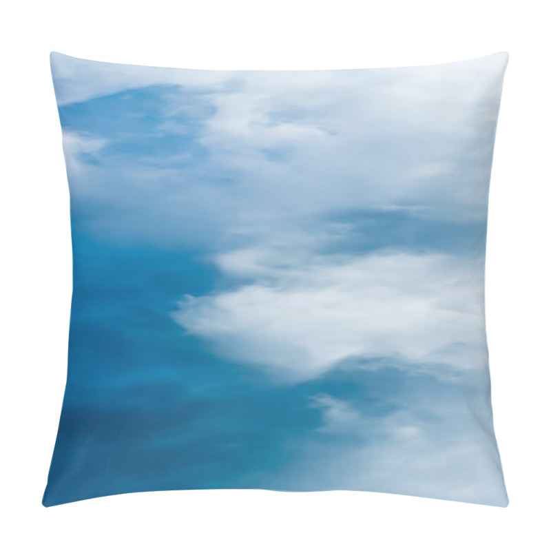 Personality  Dreamy Blue Sky And Clouds, Spiritual And Nature Background Pillow Covers