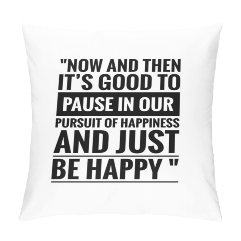 Personality  Happiness Quote For Happy Life With White Background Wallpaper Image.  Pillow Covers