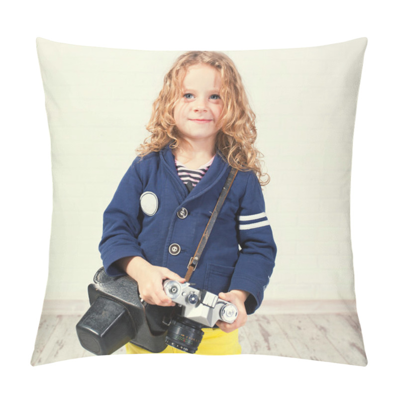 Personality  Little Girl Photographing Pillow Covers