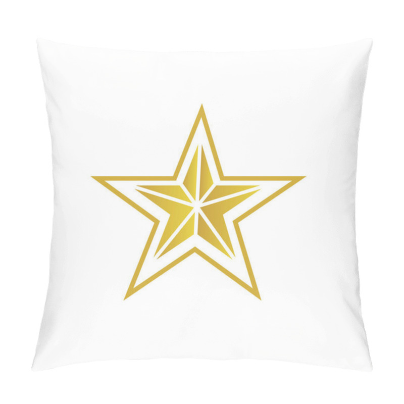 Personality  Modern Abstract Star Icon Design On A Minimal White Background Vector Illustration Pillow Covers