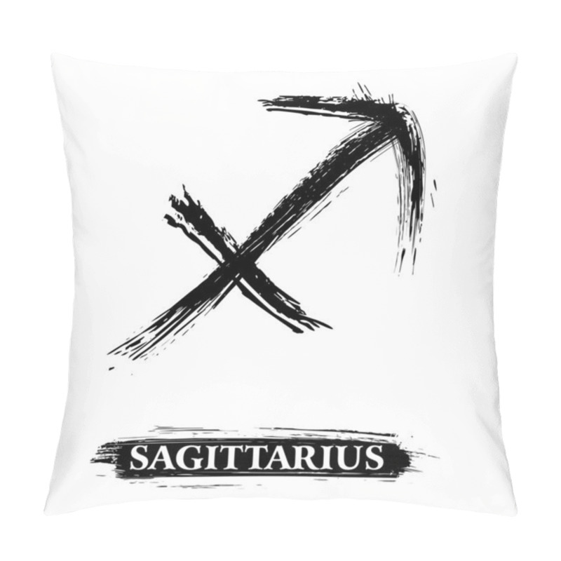 Personality  Sagittarius Symbol Pillow Covers