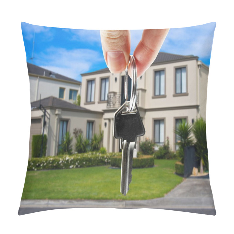 Personality  Key In Hand With Real Estate Pillow Covers