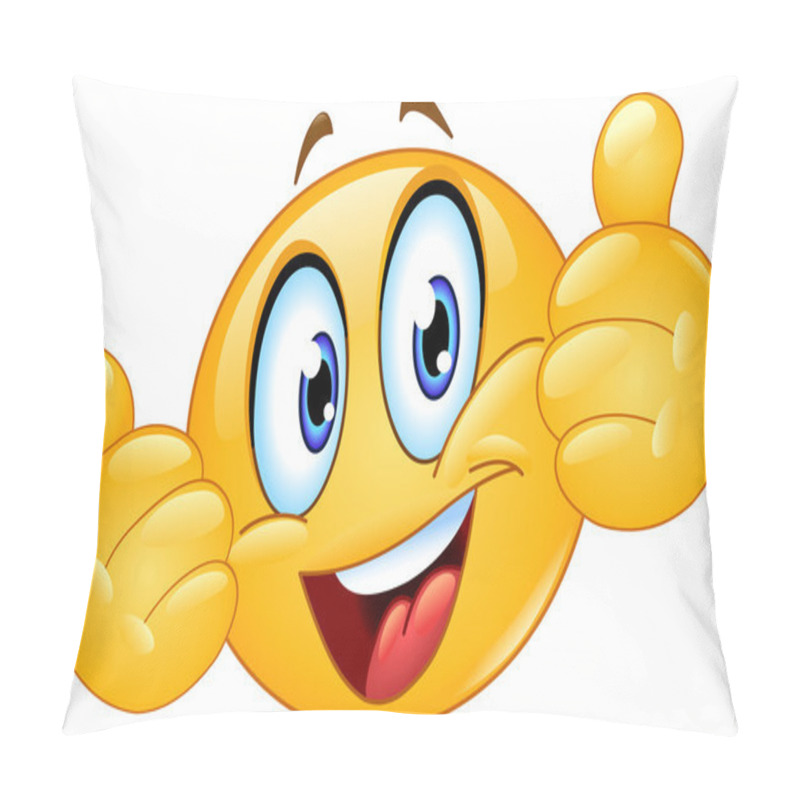 Personality  Thumbs Up Emoticon Pillow Covers