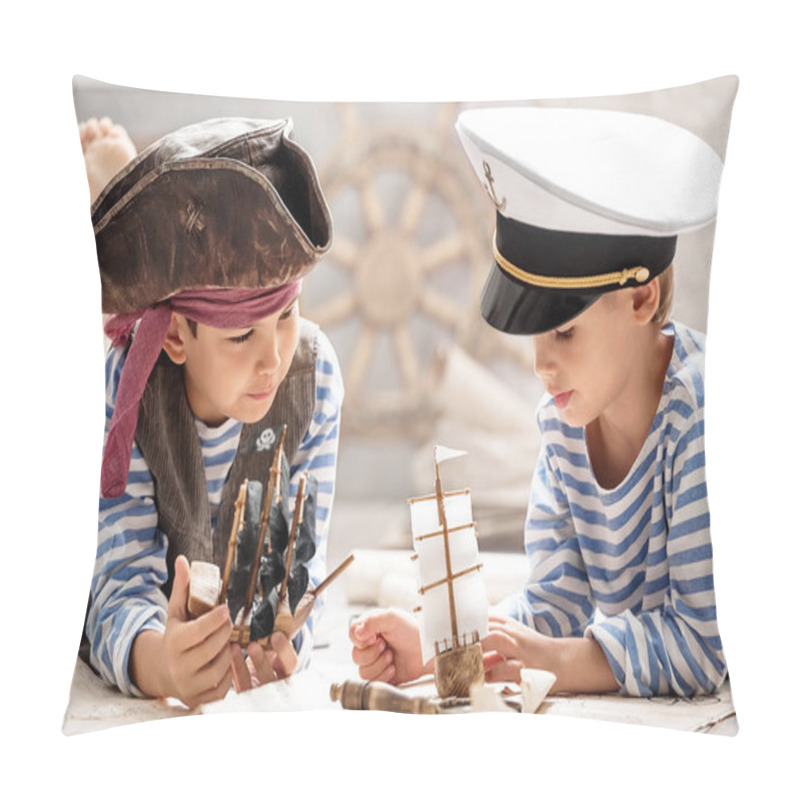 Personality  Boys Play In The Sea Battle Pillow Covers